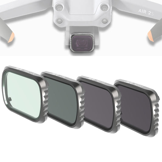 Filtro de lente JSR KS 4 en 1 UV + CPL + ND16 + ND32, marco de aluminio para DJI Air 2S