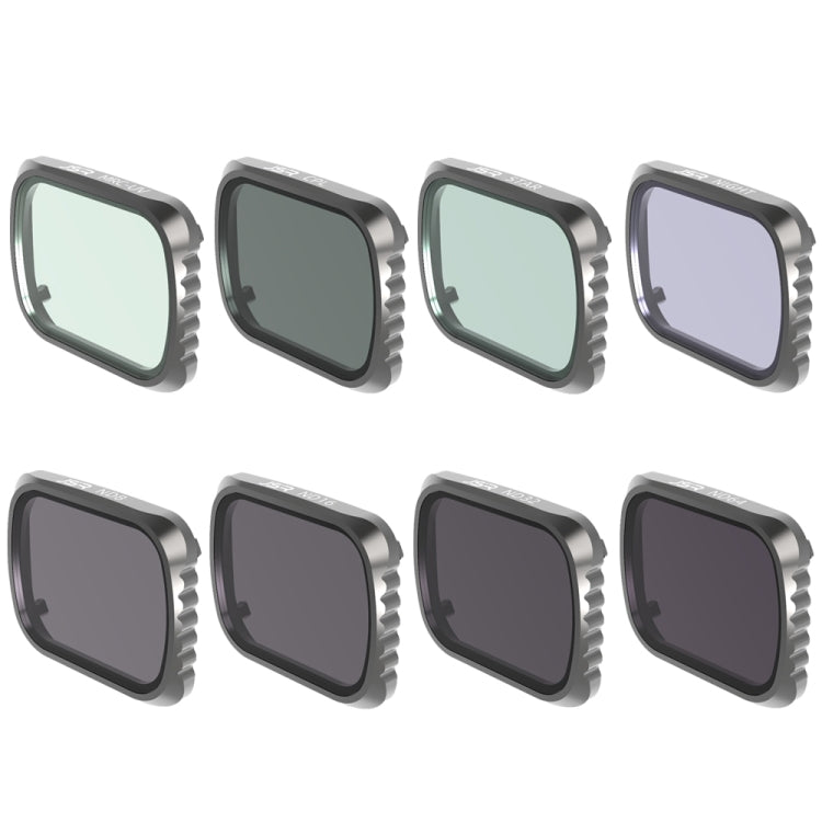 Filtro de lente de noche JSR KS 8 en 1 UV + CPL + ND8 + ND16 + ND32 + ND64 + STAR +, marco de aluminio para DJI Air 2S — ima…