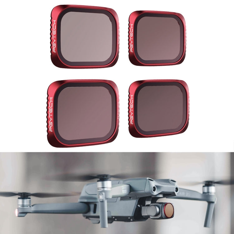 Kits de filtro de lentes Pgytech P-16B-062 4 en 1 ND8 + ND16 + ND32 + ND64 para DJI Air 2S — imagen 2
