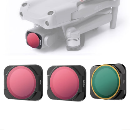 Filtro de lente Sunnylife A2S-FI9345 3 en 1 CPL + ND8 + ND16 para DJI Air 2S