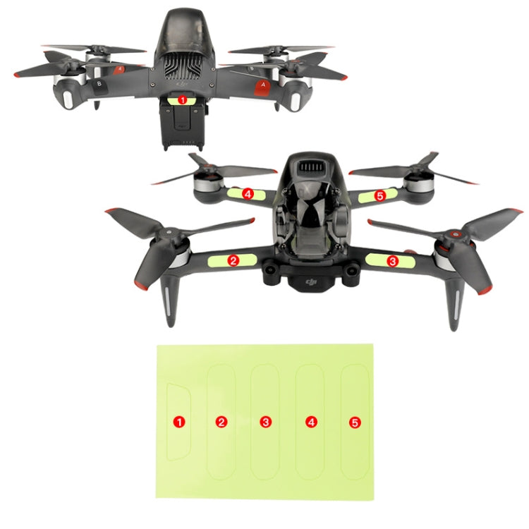 Pegatina de vuelo de la Etiqueta engomada luminosa de RCSTQ 2 PCS noche — imagen 4