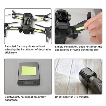 Pegatina de vuelo de la Etiqueta engomada luminosa de RCSTQ 2 PCS noche — imagen 5