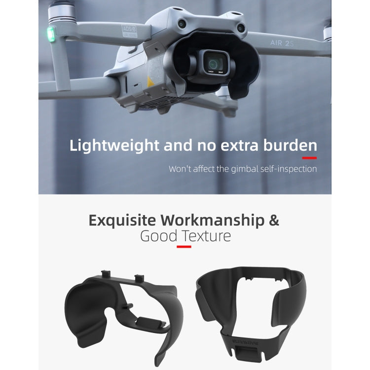 Lente de la SUNNYLIFE A2S-Q9350 cámara SUNSHADE HOUND ANTLARE para DJI Mavic Air 2 / Air 2S (negro) para DJI DJI Mavic Air 2…