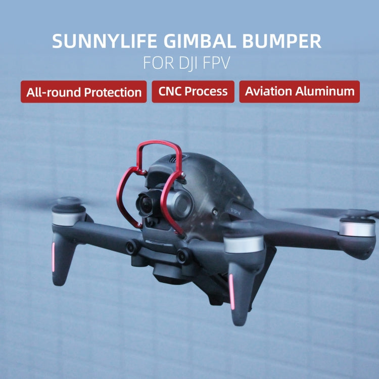 Sunnylife FV-Q9353 Gimbal Bumper Anti-Collision Aluminio protector de protector de aleación para el parachoques (Negro) — im…
