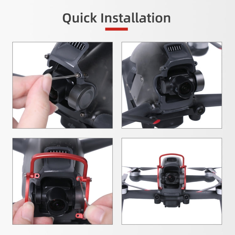Sunnylife FV-Q9353 Gimbal Bumper Anti-Collision Aluminio protector de protector de aleación para el parachoques (Negro) — im…