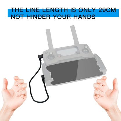 Cable de datos RCSTQ 29CM LOTE MICRO USB A 8 PIN, IPHONE, iPAD para DJI Mavic 2 Pro / Mavic Mini (Negro) para DJI DJI Mavic……