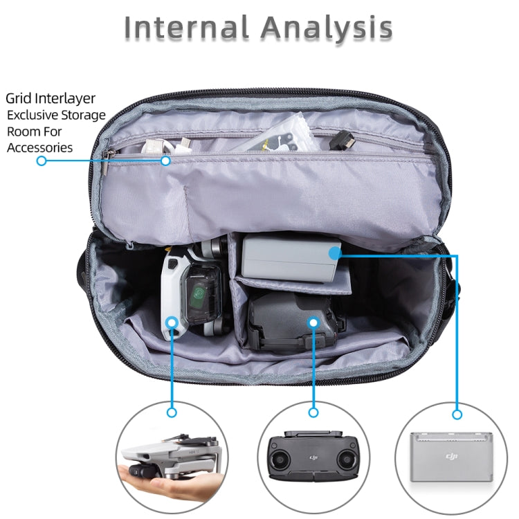 Bolso de un Original Crossbody solo hombro bolsa de almacenamiento Viaje al Air libre Mochila impermeable para DJI Mini SE (…