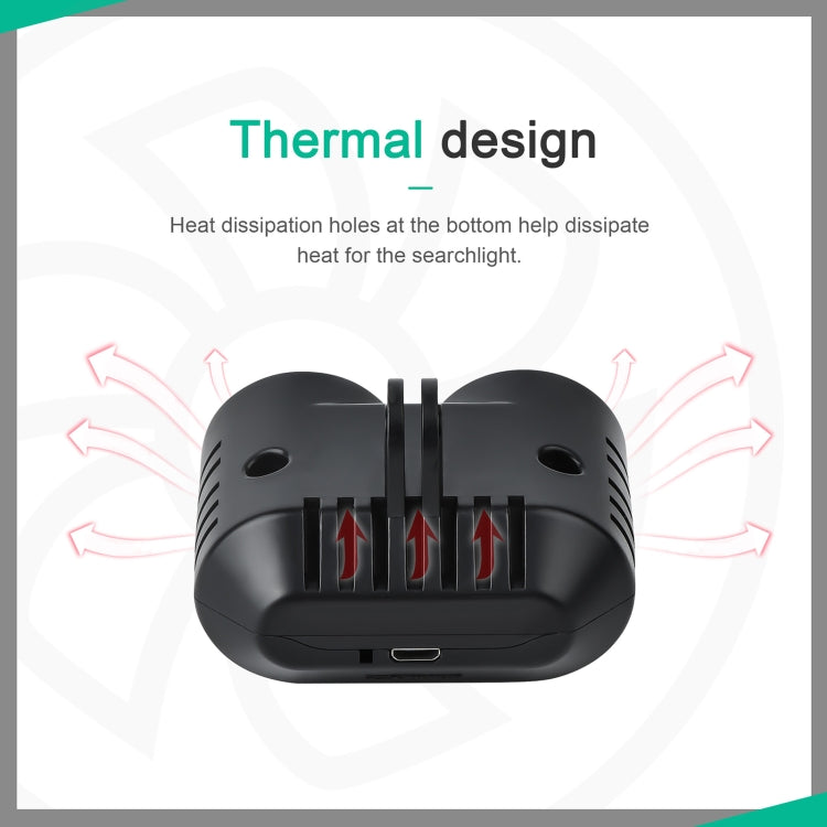 StarTRC OWL Noche Lámpara de vuelo Lámpara de búsqueda Luz de señal de luz para DJI Mavic 2 / Mini 2 / Air 2S (Negro) para D…