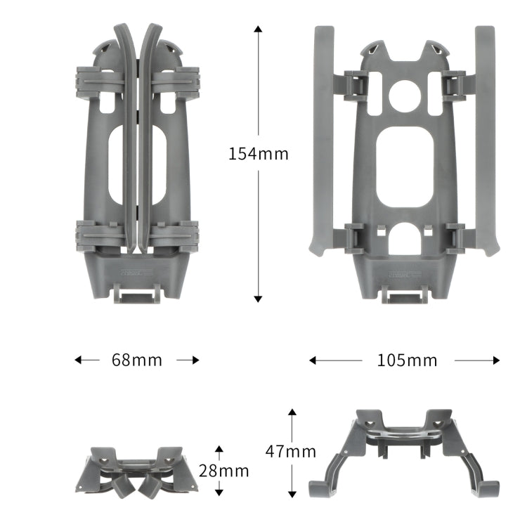 Transporte de entrenamiento de tren de aterrizaje extendido de StarTRC para DJI Mavic 2 (GRIS) — imagen 3
