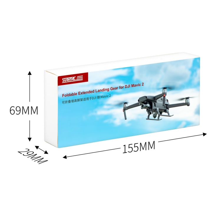 Transporte de entrenamiento de tren de aterrizaje extendido de StarTRC para DJI Mavic 2 (GRIS) — imagen 4