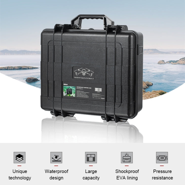 Estuche StarTRC 1110290 ABS impermeable a prueba de golpes estuche a prueba de golpes para DJI Mavic 3 (Negro) — imagen 2