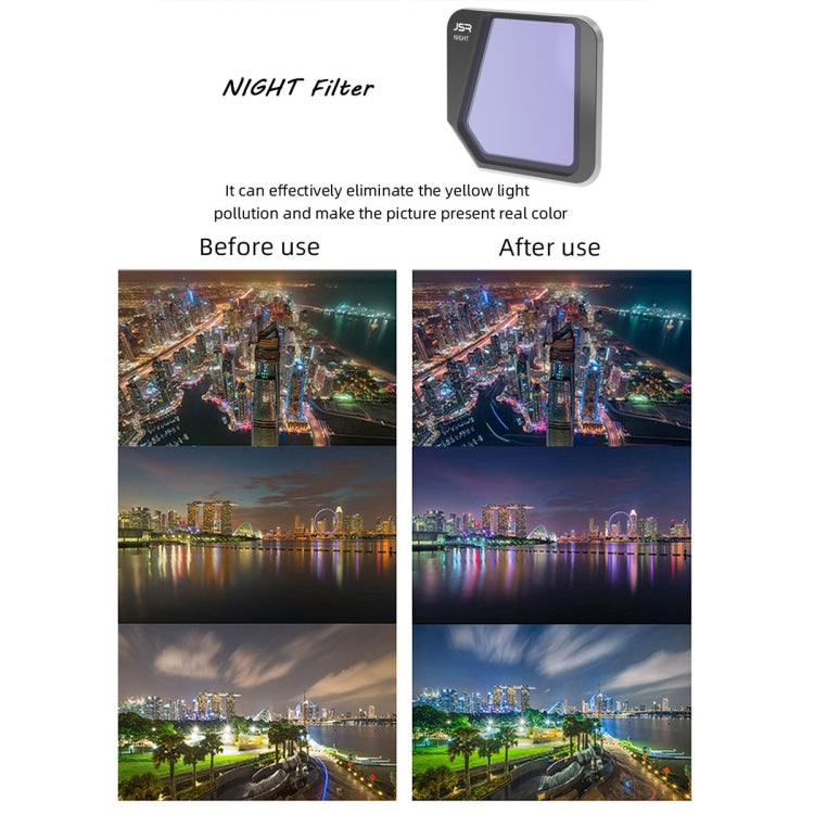 Filtro de lentes JSR Dron Night Light Reducción del para DJI Mavic 3 — imagen 4