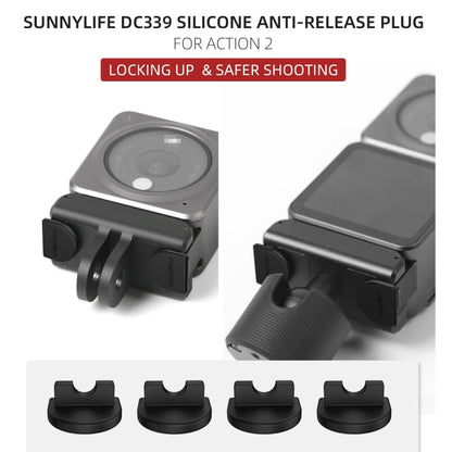 Sunnylife DC339 4 PCS Tapón anti-liberación de silicona (Negro) — imagen 3