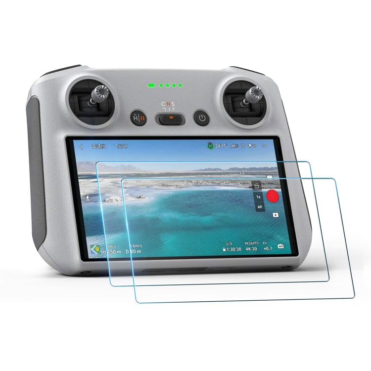 Película de vidrio StarTrc 2 PCS 9H 2.5D templado para control remoto para DJI Mini 3 Pro