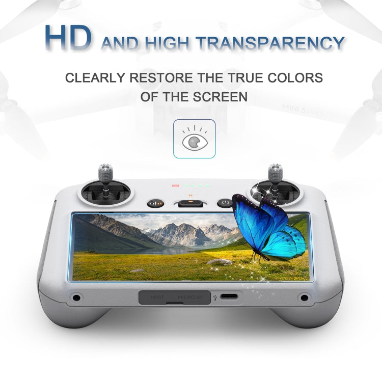 Película de vidrio StarTrc 2 PCS 9H 2.5D templado para control remoto para DJI Mini 3 Pro — imagen 4