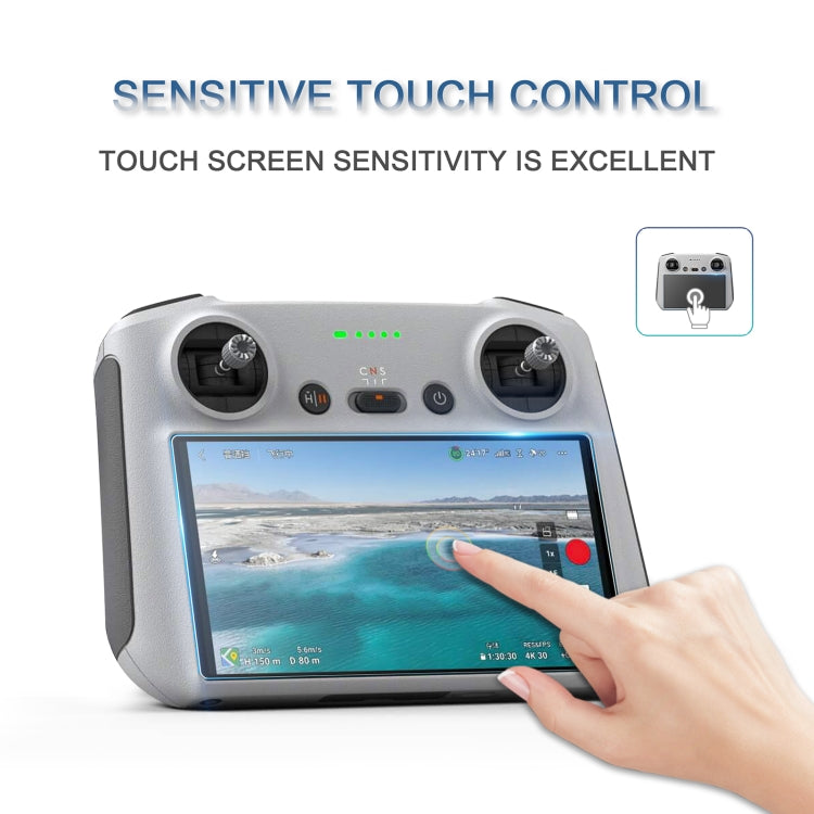 Película de vidrio StarTrc 2 PCS 9H 2.5D templado para control remoto para DJI Mini 3 Pro — imagen 6