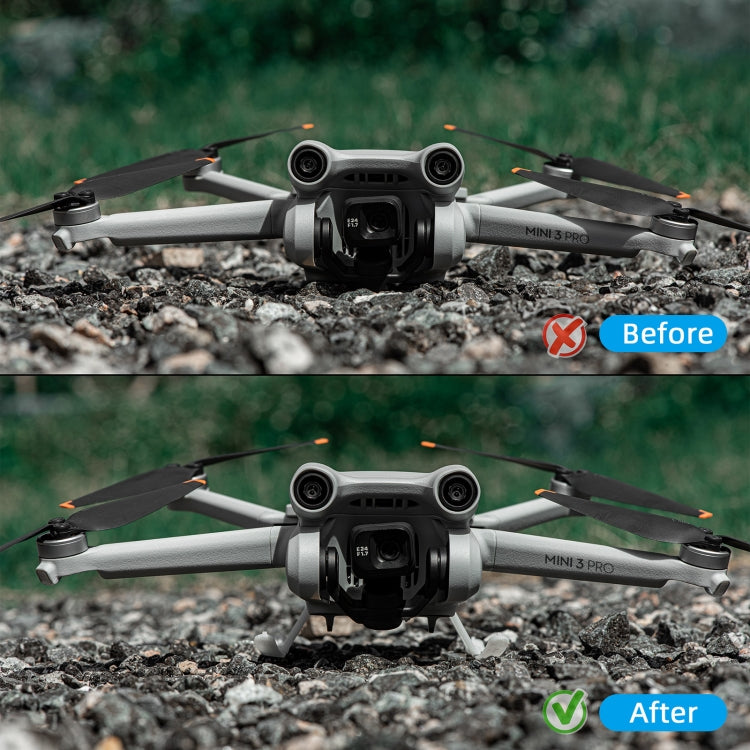 StarTrc plegable anti-caza Anti-Dirt aumentada Ratch de entrenamiento de aterrizaje para DJI Mini 3 Pro (Gray) — imagen 5