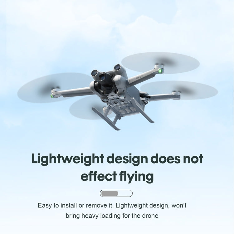 StarTrc plegable anti-caza Anti-Dirt aumentada Ratch de entrenamiento de aterrizaje para DJI Mini 3 Pro (Gray) — imagen 6