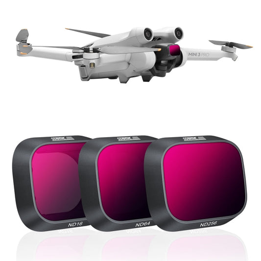 Filtro de lente StarTrc 3 en 1 ND16 ND64 ND256 para DJI Mini 3 Pro