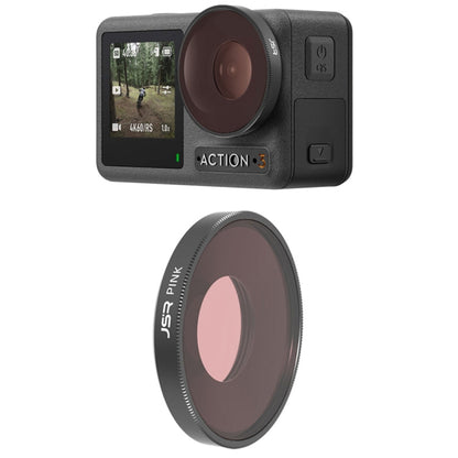 Filtro de lente de color de buceo JSR para DJI Osmo Action 3 (rosa)