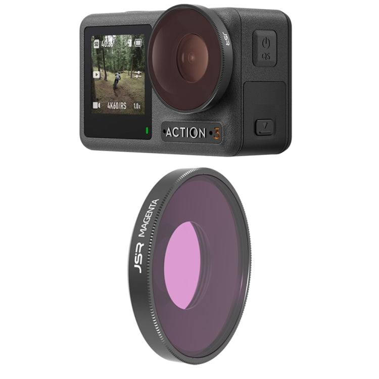 Filtro de lente de color de buceo JSR para DJI Osmo Action 3 (púrpura)