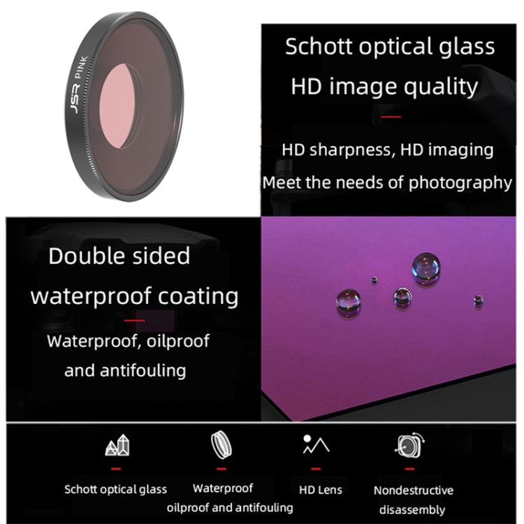 Filtro de lente de color de buceo JSR para DJI Osmo Action 3 (rosa) — imagen 4