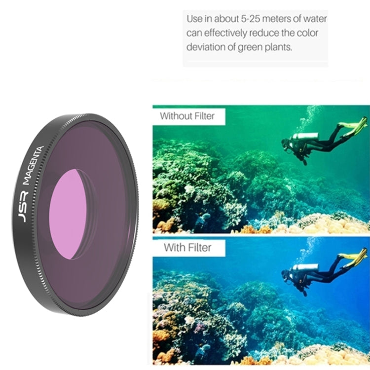 Filtro de lente de color de buceo JSR para DJI Osmo Action 3 (rosa) — imagen 5