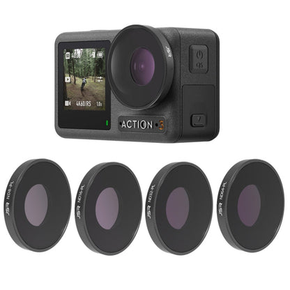 Filtro de lente JSR 4 en 1 ND8PL / ND16PL / ND32PL / ND64 PL para DJI Osmo Action 3