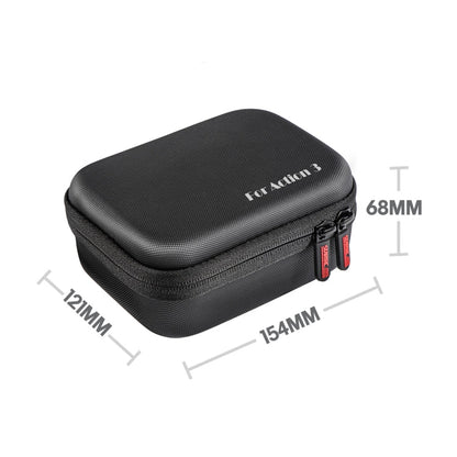 Estuche de transporte para cámara STARTRC con mosquetón y correa para DJI Osmo Action 3 (negro) — imagen 3