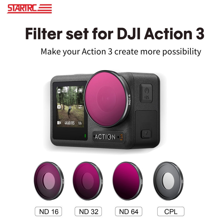 Filtro de lente Action 3 STARTRC 4 en 1 ND16 + ND32 + ND64 + CPL — imagen 3