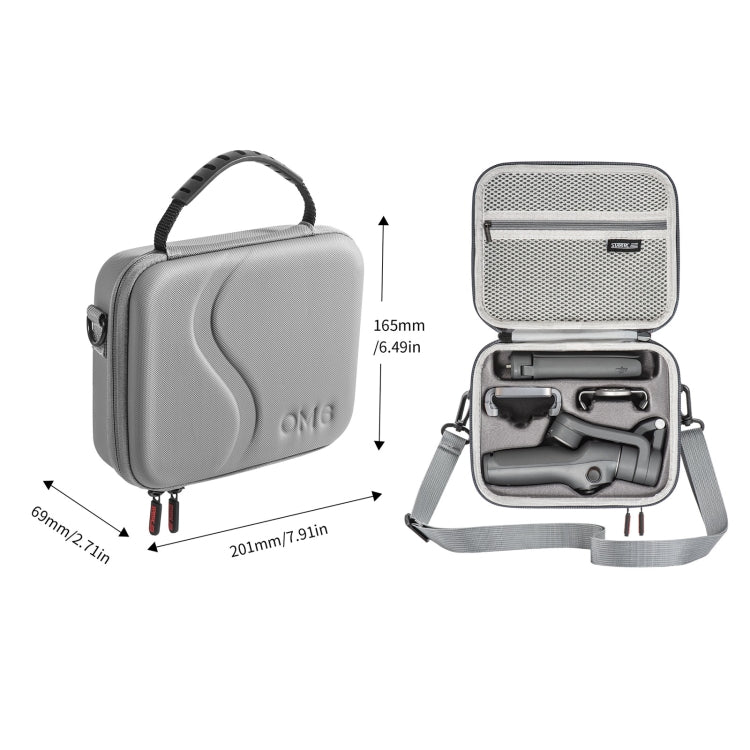 Estuche de PU STARTRC impermeable a prueba de golpes portátil para DJI Osmo Mobile 6 (gris oscuro) — imagen 7