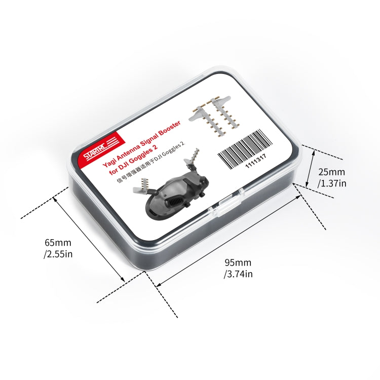 Antena Goggles 2 STARTRC 5,8 GHz Yagi amplificador de señal de para DJI Avata (gris) — imagen 8