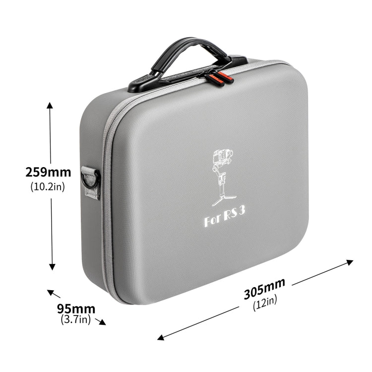 Bolso de mano STARTRC impermeable para almacenamiento de hombro para DJI RS 3 (gris) — imagen 4