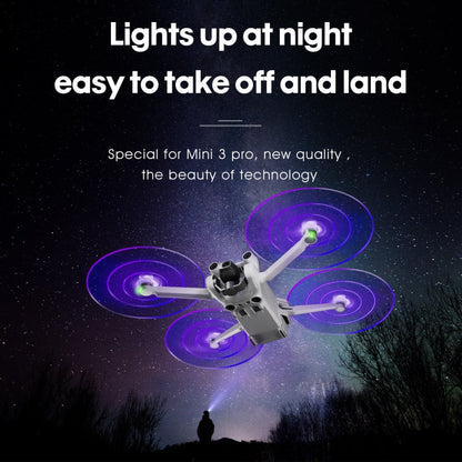 Hélices de bajo 3 Pro STARTRC 2 pares de lámparas de flash LED de color ruido para DJI Mavic Mini / Mini 3 Pro (transparente…