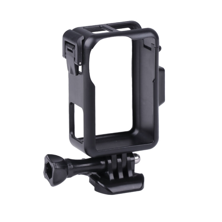 Jaula de marco protector de plástico vertical con zapatos fríos para DJI Osmo Action 3 (negro) — imagen 2
