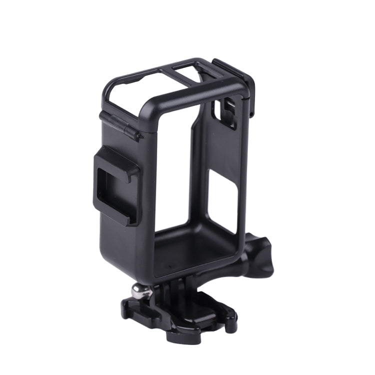 Jaula de marco protector de plástico vertical con zapatos fríos para DJI Osmo Action 3 (negro) — imagen 3