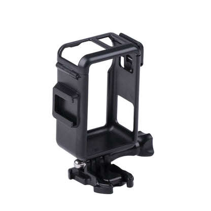 Jaula de marco protector de plástico vertical con zapatos fríos para DJI Osmo Action 3 (negro) — imagen 3