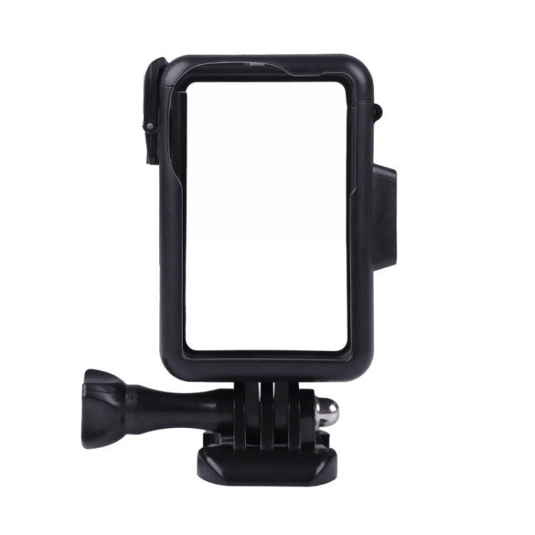 Jaula de marco protector de plástico vertical con zapatos fríos para DJI Osmo Action 3 (negro) — imagen 4