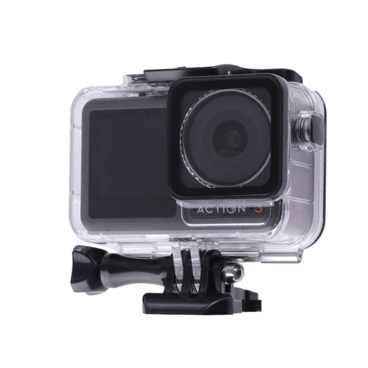 Carcasa pantalla táctil 5m impermeable subacuática funda de buceo para DJI Osmo Action 4 / Osmo Action 3 (transparente) para…