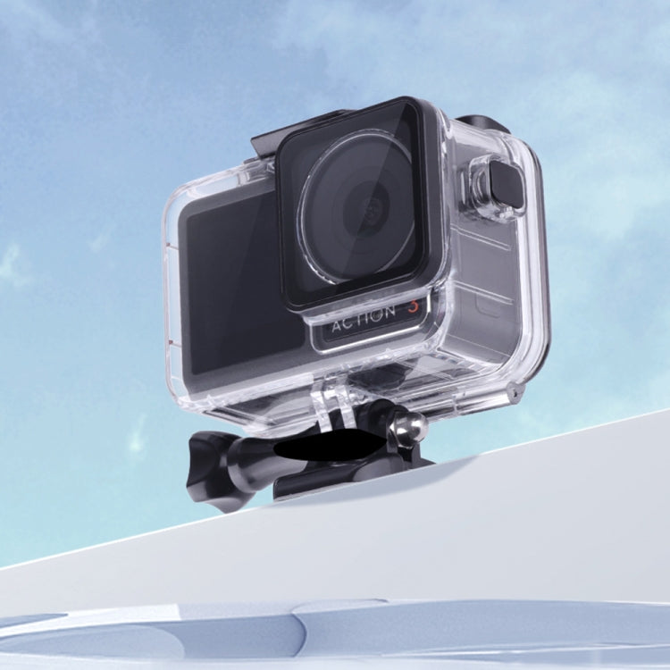 Carcasa pantalla táctil 5m impermeable subacuática funda de buceo para DJI Osmo Action 4 / Osmo Action 3 (transparente) para…
