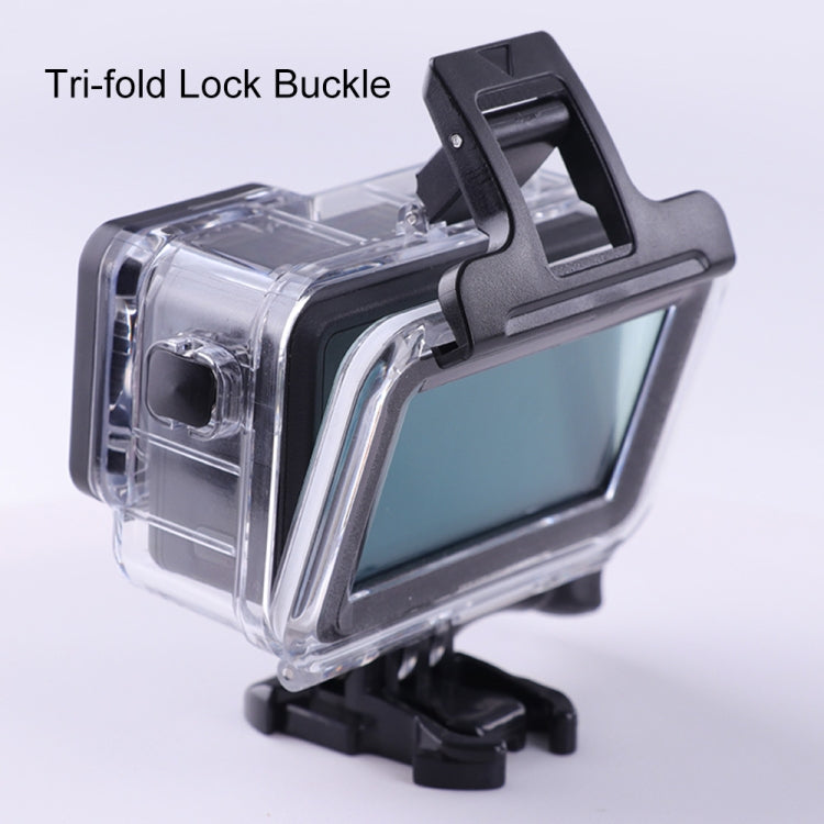 Carcasa pantalla táctil 5m impermeable subacuática funda de buceo para DJI Osmo Action 4 / Osmo Action 3 (transparente) para…