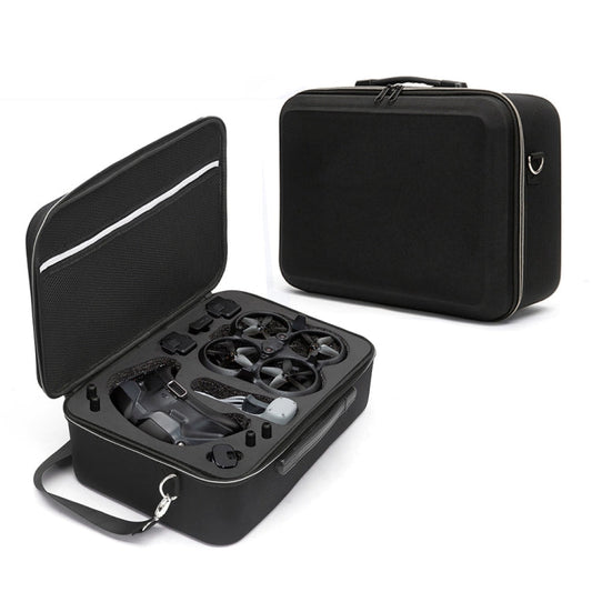 Bolsa de almacenamiento de hombro con estuche rígido grande a prueba de golpes, tamaño: 38 x 28 x 15 cm para DJI Avata (negr…