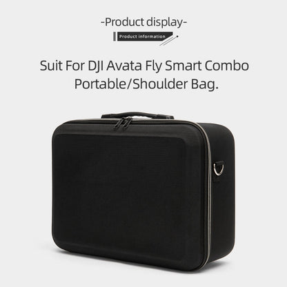 Bolsa de almacenamiento de hombro con estuche rígido grande a prueba de golpes, tamaño: 38 x 28 x 15 cm para DJI Avata (negr…
