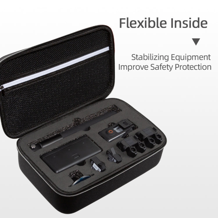 Estuche de transporte, tamaño: 21,5 x 29,5 x 10 cm para DJI Osmo Action 3 (negro) — imagen 4