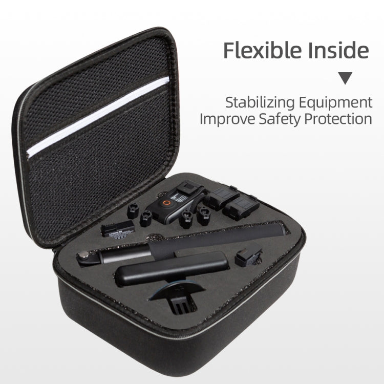 Estuche de transporte, tamaño: 24 x 19 x 9 cm para DJI Osmo Action 3 (negro) — imagen 6
