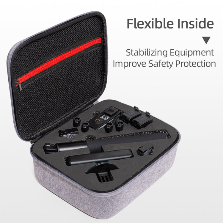 Estuche de transporte, tamaño: 24 x 19 x 9 cm para DJI Osmo Action 3 (gris) — imagen 6