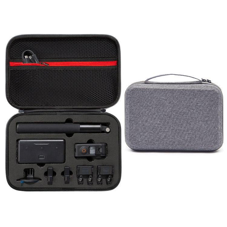 Estuche de transporte, tamaño: 21,5 x 29,5 x 10 cm para DJI Osmo Action 3 (gris)