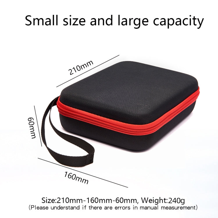Estuche de transporte, tamaño: 21x 16 x 6 cm para DJI Osmo Action 3 (negro) — imagen 5