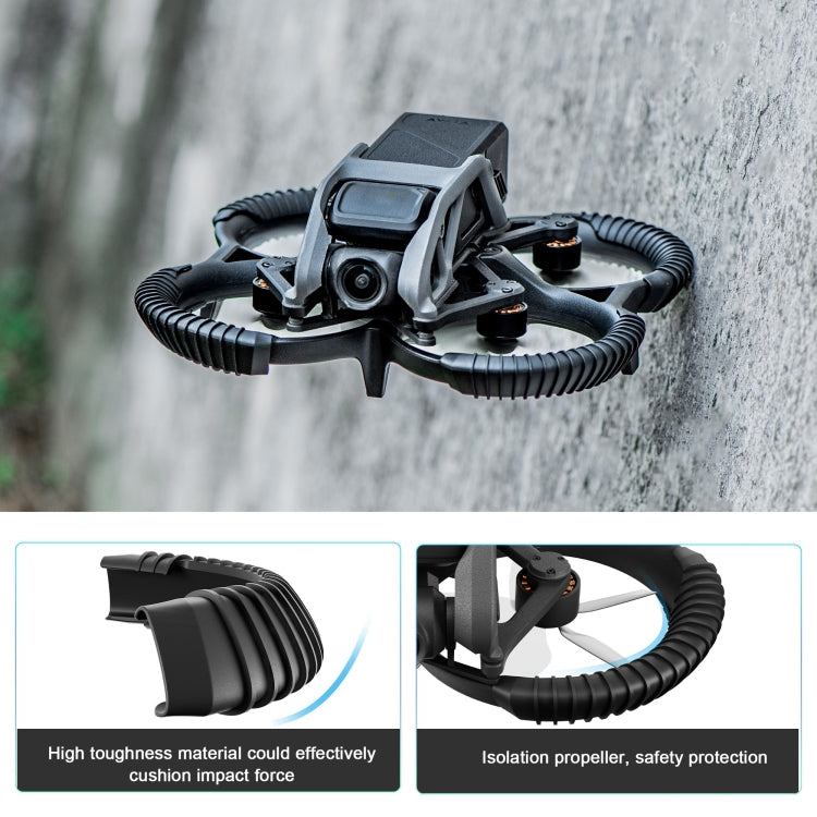 Hélice STARTRC Dron TPU Protector Anti-colisión Anillo Cubierta para DJI Avata (Negro) — imagen 4