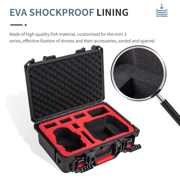 Estuche RC / RC-N1 STARTRC ABS impermeable a prueba de golpes Caja de almacenamiento para DJI Mini 3 (Negro) — imagen 4